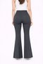 Hayal 302-02-26 Large Size High Waist Gathering Spanish Leg Women's Trousers - 6