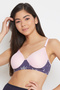 Padded Non-Wired Full Cup T-shirt Bra in Baby Pink - 2