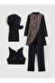Two Mt Shop Quality Lcw Dream Black Leopard Hijab Swimsuit - 5