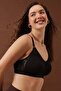 Non-Padded Non-Wired Spacer Cup Full Figure Bra in Black - Cotton - 3