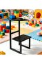 Compact Black Side Table with Utility Shelf Compact yet functional, this side table features a Black - 3