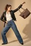 Urbel Cover Detailed Wallet Crossbody Hand, Arm and Shoulder Bag Mink - 7