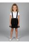 Girl's Black Layered Salopet Skirt (Ages 5-14) - 5