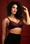 Padded Non-Wired Full Cup T-shirt Bra in Wine Colour - 3