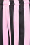 Sassy Stripes Button Down Shirt & Pyjama Set in Light Pink - Viscose Satin - 6