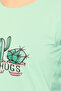 Cactus Print Top in Seafoam Green & Chic Basic Shorts in Grey - 100% Cotton - 5