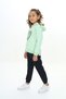 Girl's 2-Piece Set Printed Hooded Sweatshirt & Jogger Sweatpants with Elastic Waistband and Cuffs - 2