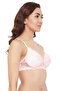 Lace Padded Non-Wired Full Coverage Multiway Bridal Bra in Nude - 3