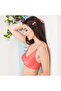 Non-padded Bra With Lace Cups In Reddish Pink - 3