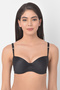 Level 1 Push-Up Underwired Full Cup Balconette T-shirt Bra in Black - 2