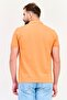Men Regular Fit Solid Short Sleeve Polo Shirt, Burnt Orange - 4