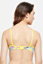 Padded Non-Wired Full Cup Floral Print Multiway T-shirt Bra in Yellow - 5