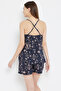 Star Print Cami Top & Shorts in Navy - Rayon - 5