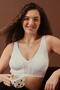 Non-Padded Non-Wired Full Figure Bra in White - Cotton - 2