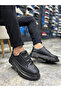 Kb-703 Kuback Charcoal Leather Elastic Casual Men's Shoes - 4