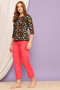 Print Me Pretty Top & Solid Pyjama Set in Black - 100% Cotton - 2