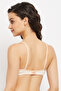Padded Non-Wired Full Cup Striped Multiway T-shirt Bra in Peach Colour - 4