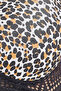 Padded Non-Wired Full Cup Animal Print T-shirt Bra in Black - Lace - 6