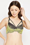 Padded Underwired Full Cup Bra in Black - Lace - 2