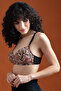 Padded Non-Wired Full Cup Printed Multiway T-shirt Bra in Beige - 2