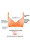 Padded Non-Wired Full Cup Floral Print T-shirt Bra in Brown - 6