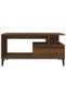 Coffee table, brown oak, 90x49x45 cm, processed wood - 5