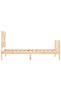 Bed frame with headboard, 90x200 cm, solid wood - 7