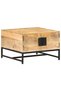Coffee table, 67x67x45 cm, solid mango wood - 8