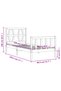 2FT6 Small Single Bed Frame with Headboard, Black, Solid Wood - 8