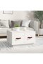 Coffee table, white, 60x53x35 cm, solid pine wood