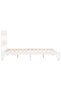 Bed frame with headboard, white, 120x200 cm, solid wood - 7