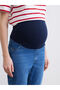 Rmz Gi̇yi̇m Farkiyla Abdominal Panel Slim Mom Maternity Jean Pants - 3