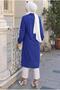 Summer Long Cotton Tunic Cobalt Blue Hm2109 - 4
