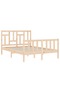 Bed frame with headboard, 140x200 cm, solid wood - 5