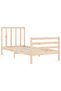 Bed frame with headboard, 90x200 cm, solid wood - 5