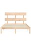 Bed frame with headboard, 140x200 cm, solid wood - 6