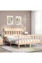 Bed frame with headboard, 140x200 cm, solid wood - 3