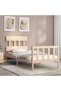 Bed frame with headboard, 90x200 cm, solid wood - 4