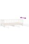 Extendable day bed, white, 2x(90x200) cm, solid pine wood - 8
