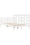 Bed frame with headboard, white, 120x200 cm, solid wood - 6