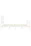 Bed frame with headboard, white, 160x200 cm, solid wood - 7