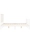 Bed frame with headboard, white, 120x200 cm, solid wood - 7