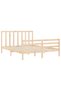 Bed frame with headboard, 160x200 cm, solid wood - 5