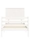 Bed frame with headboard, white, 90x200 cm, solid wood - 6