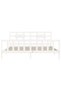6FT Super King Size Bed Frame with Headboard, White, Solid Wood - 6