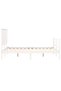 Bed frame with headboard, 140x190 cm, white, solid wood - 7