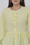 Women's Lemon Yellow Bow Detailed Buttoned Long Sleeve Shirt Blouse - 5