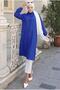 Summer Long Cotton Tunic Cobalt Blue Hm2109 - 3