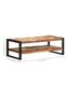 Coffee table, 120x60x40 cm, solid recycled wood - 5