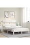 Bed frame with headboard, white, 120x200 cm, solid wood - 3